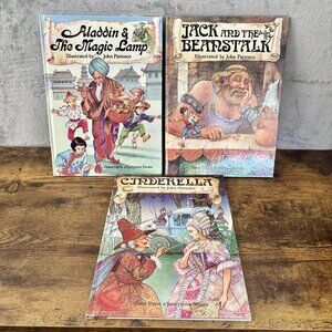 Jack and the Beanstalk, Aladdin, Cinderella Once Upon a Storytime Series 3 Books
